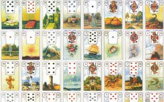 Lenormand tarot gallery features of the deck cards